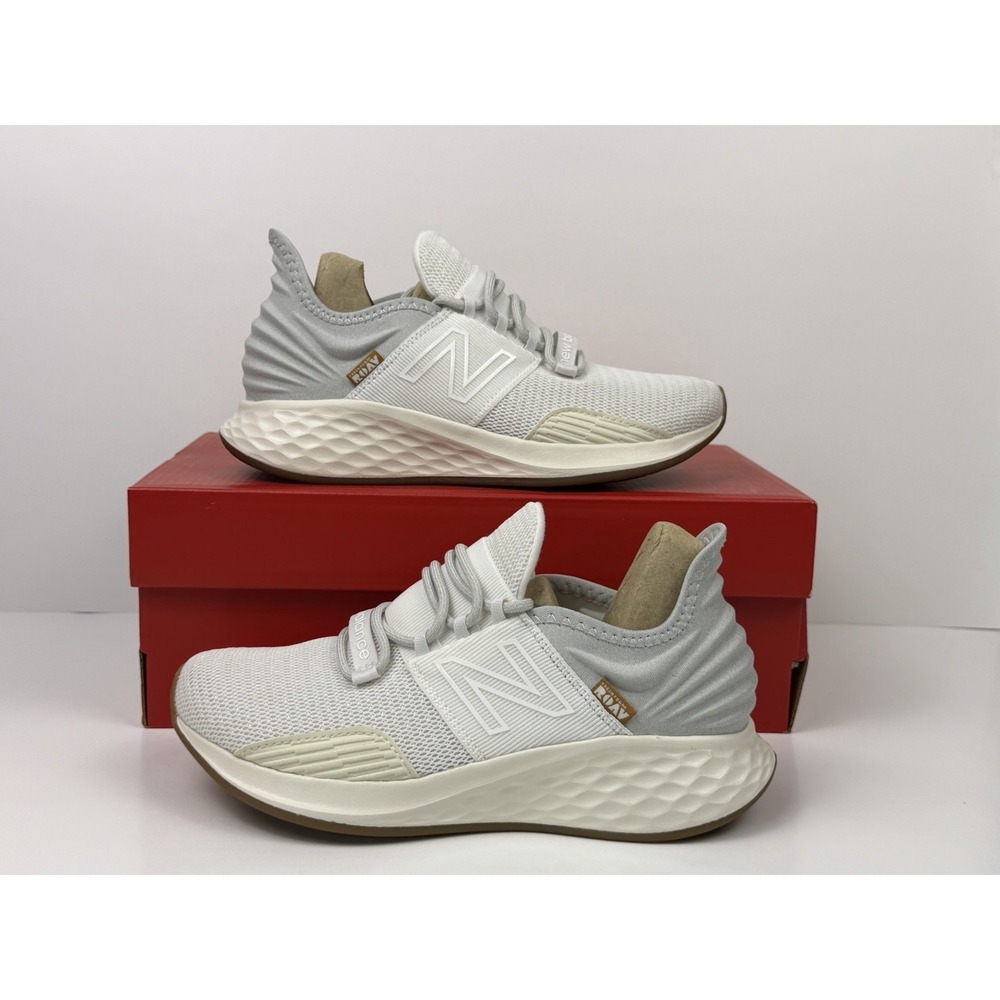 New Balance Fresh Foam Roav Running Shoe Women Size 6 White Beige WROAVRW